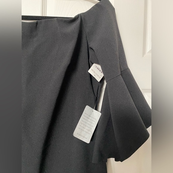 Nordstrom Chelsea28 Off the shoulder Black Dress. Sz14. NWT - Picture 8 of 13